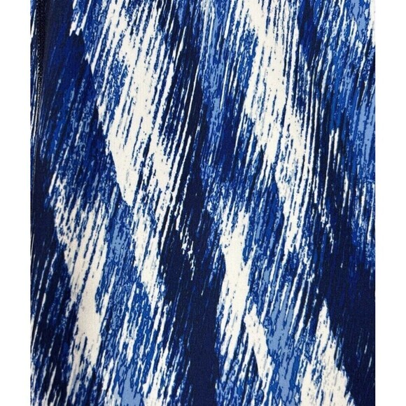 FullBeauty Sport Athletic Blue & White Stretch Capri Leggings Plus Size 14/16 - Picture 9 of 9